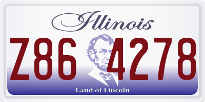 IL license plate Z864278