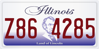 IL license plate Z864285