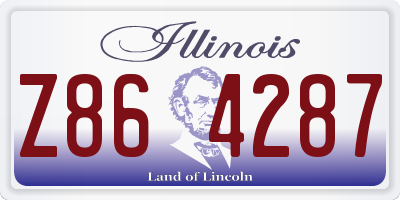 IL license plate Z864287