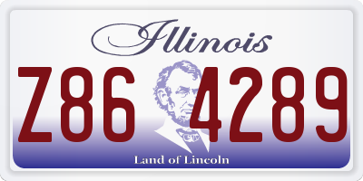 IL license plate Z864289