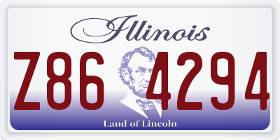 IL license plate Z864294