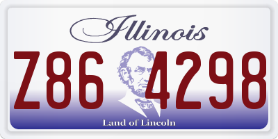 IL license plate Z864298