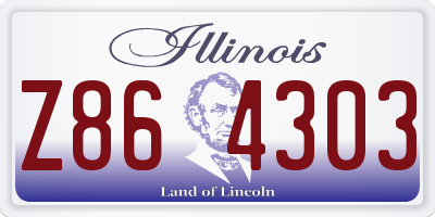 IL license plate Z864303