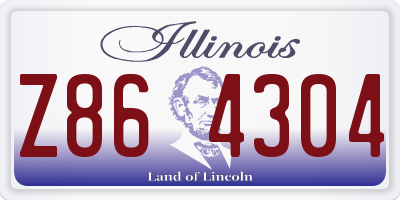 IL license plate Z864304