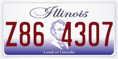 IL license plate Z864307