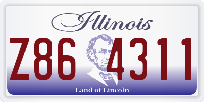IL license plate Z864311
