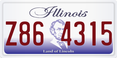 IL license plate Z864315