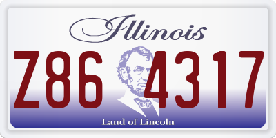 IL license plate Z864317
