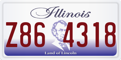 IL license plate Z864318