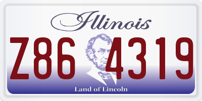 IL license plate Z864319