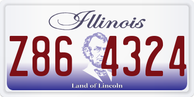 IL license plate Z864324