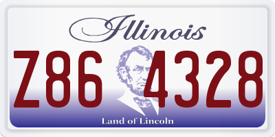 IL license plate Z864328