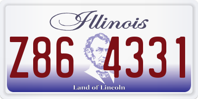 IL license plate Z864331