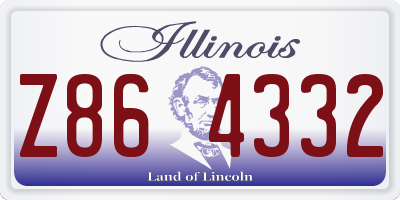 IL license plate Z864332
