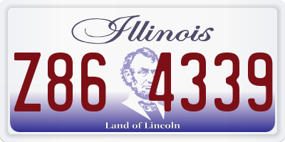 IL license plate Z864339