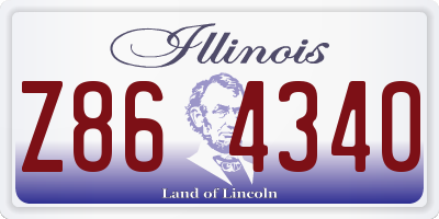 IL license plate Z864340