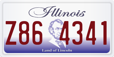 IL license plate Z864341