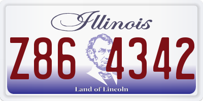 IL license plate Z864342