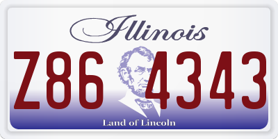 IL license plate Z864343