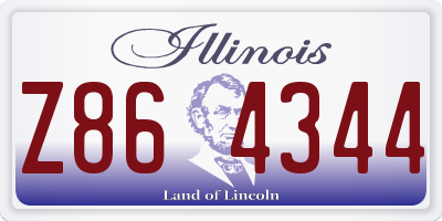 IL license plate Z864344