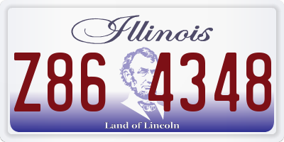 IL license plate Z864348