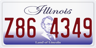 IL license plate Z864349