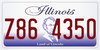 IL license plate Z864350
