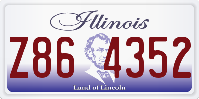 IL license plate Z864352