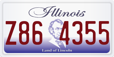 IL license plate Z864355