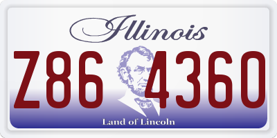 IL license plate Z864360