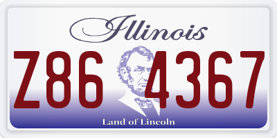IL license plate Z864367