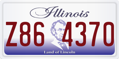 IL license plate Z864370