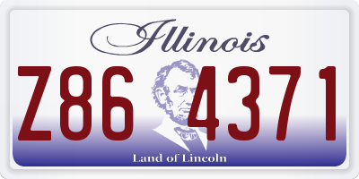 IL license plate Z864371