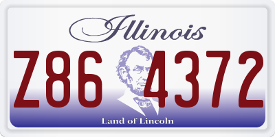 IL license plate Z864372