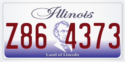 IL license plate Z864373