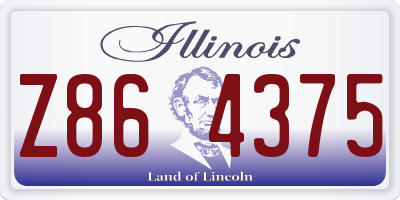 IL license plate Z864375