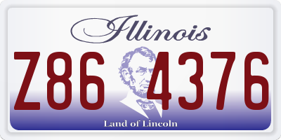 IL license plate Z864376