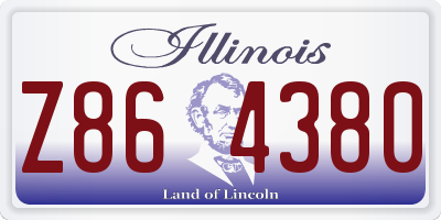 IL license plate Z864380