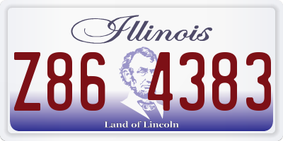 IL license plate Z864383