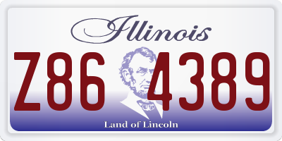 IL license plate Z864389
