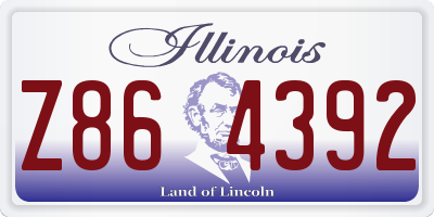 IL license plate Z864392
