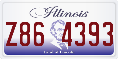 IL license plate Z864393