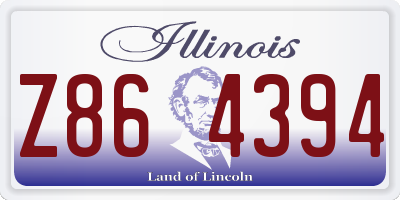IL license plate Z864394
