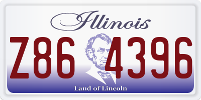 IL license plate Z864396