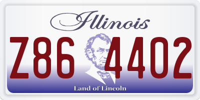 IL license plate Z864402