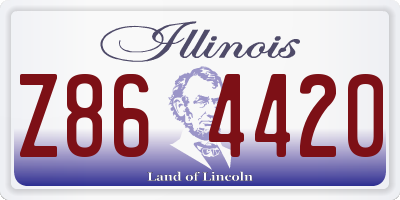 IL license plate Z864420