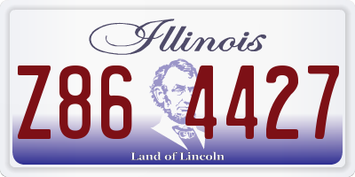 IL license plate Z864427