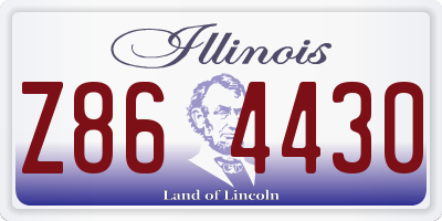 IL license plate Z864430