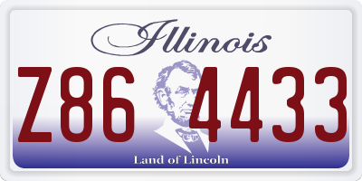 IL license plate Z864433