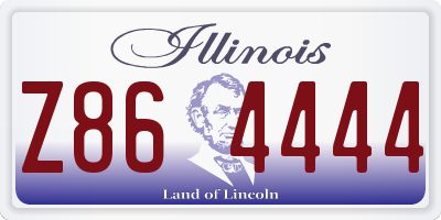 IL license plate Z864444